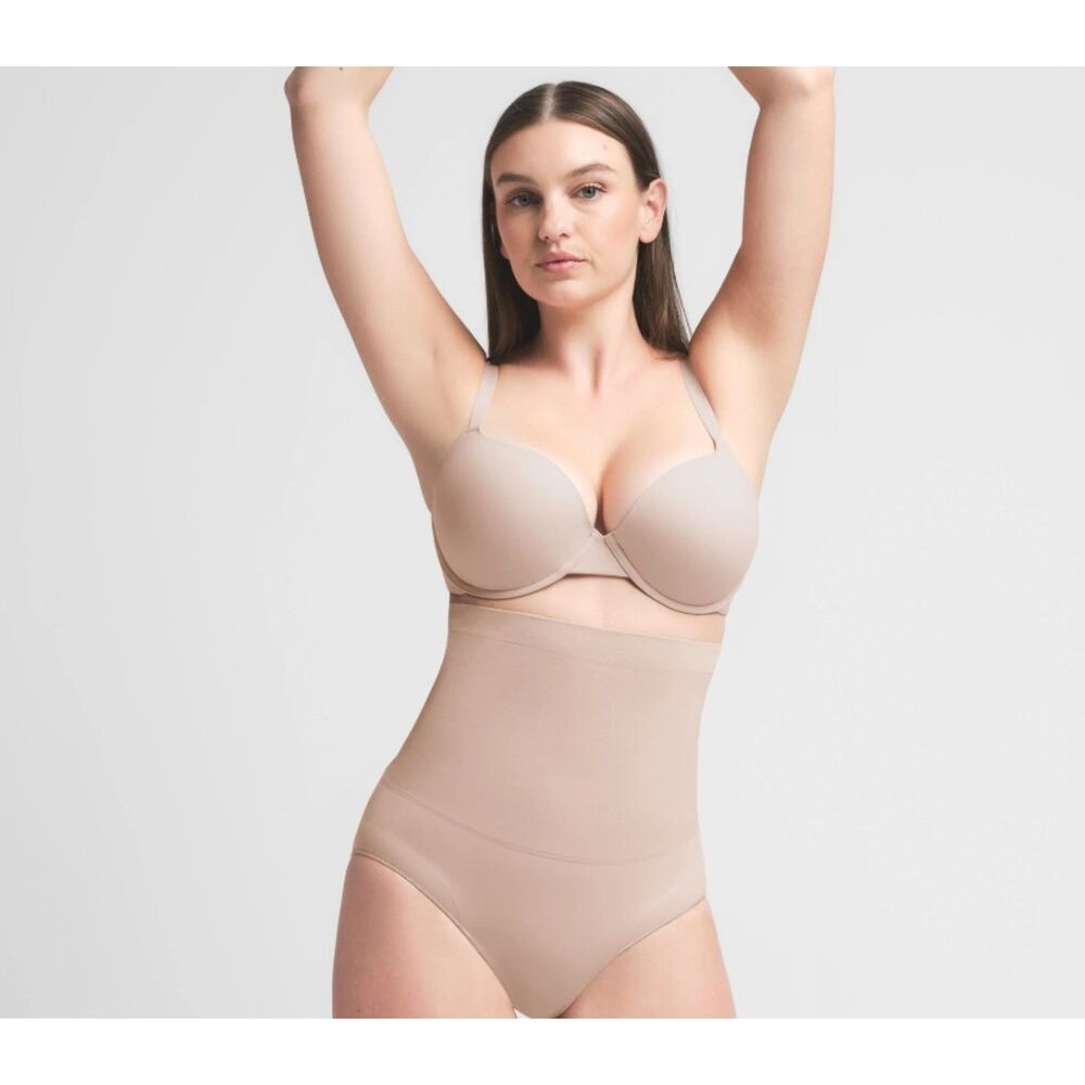 NEW Skims Seamless Sculpt High Waisted Shaping Brief in Mica XS